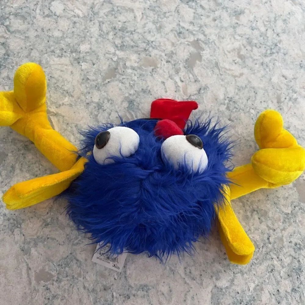 NEW Funny furry blue raspberry monster hat - Picture 6 of 7